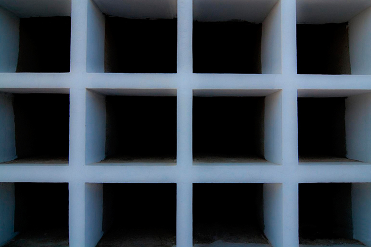 estantería de cubos cuadrados