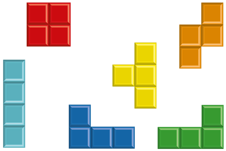 Piezas del videojuego Tetris