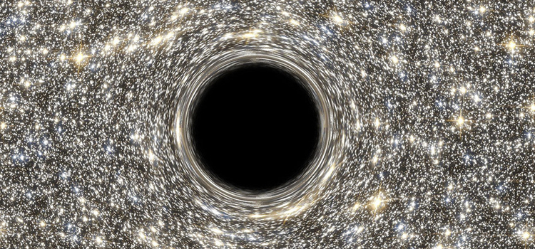 agujero negro <em>m.</em>